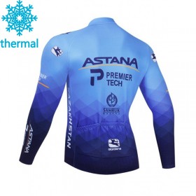 Maillot Cyclisme 2021 Astana-Premier Tech Hiver Thermal Fleece N001